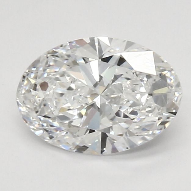 1.04 Carat Oval Lab Diamond with  Cut Diamond in 14KT  view 1

