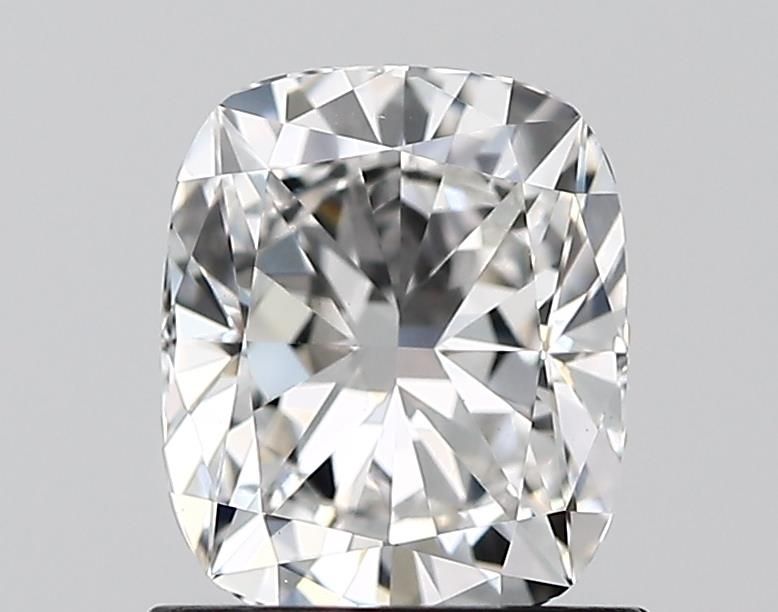 1.0 Carat Cushion Lab Diamond with  Cut Diamond in 14KT  view 1
