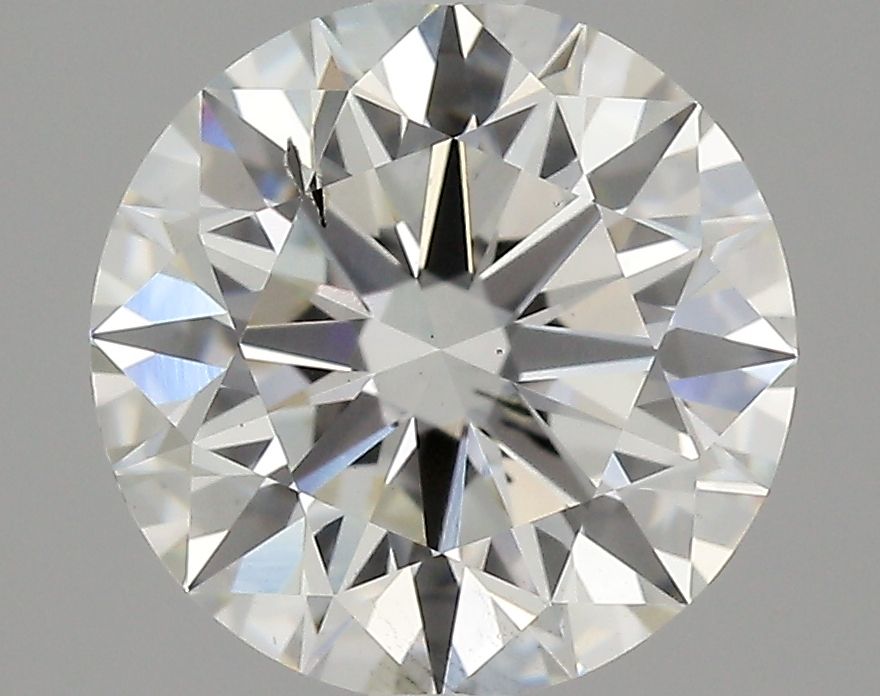 2.1 Carat Round Lab Diamond with  Cut Diamond in 14KT  view 1
