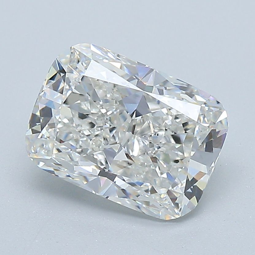 2.01 Carat Cushion Lab Diamond with  Cut Diamond in 14KT  view 1
