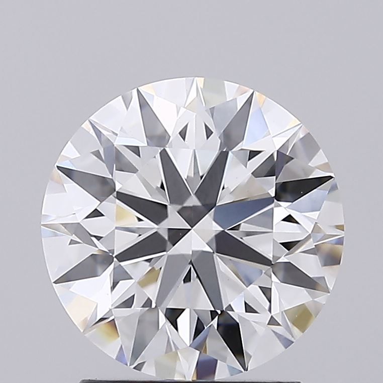 1.9 Carat Round Lab Diamond with  Cut Diamond in 14KT  view 1
