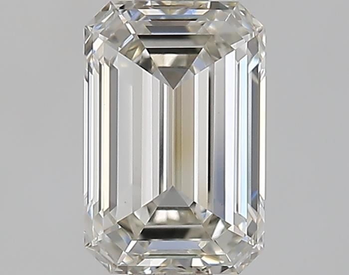 1.12 Carat Emerald Lab Diamond with  Cut Diamond in 14KT  view 1
