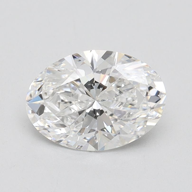 1.02 Carat Oval Lab Diamond with  Cut Diamond in 14KT  view 1
