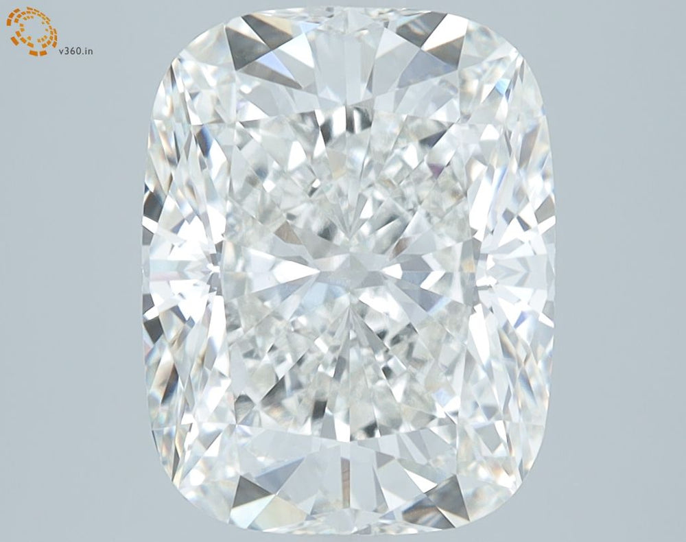 4.2 Carat Cushion Lab Diamond with  Cut Diamond in 14KT  view 1
