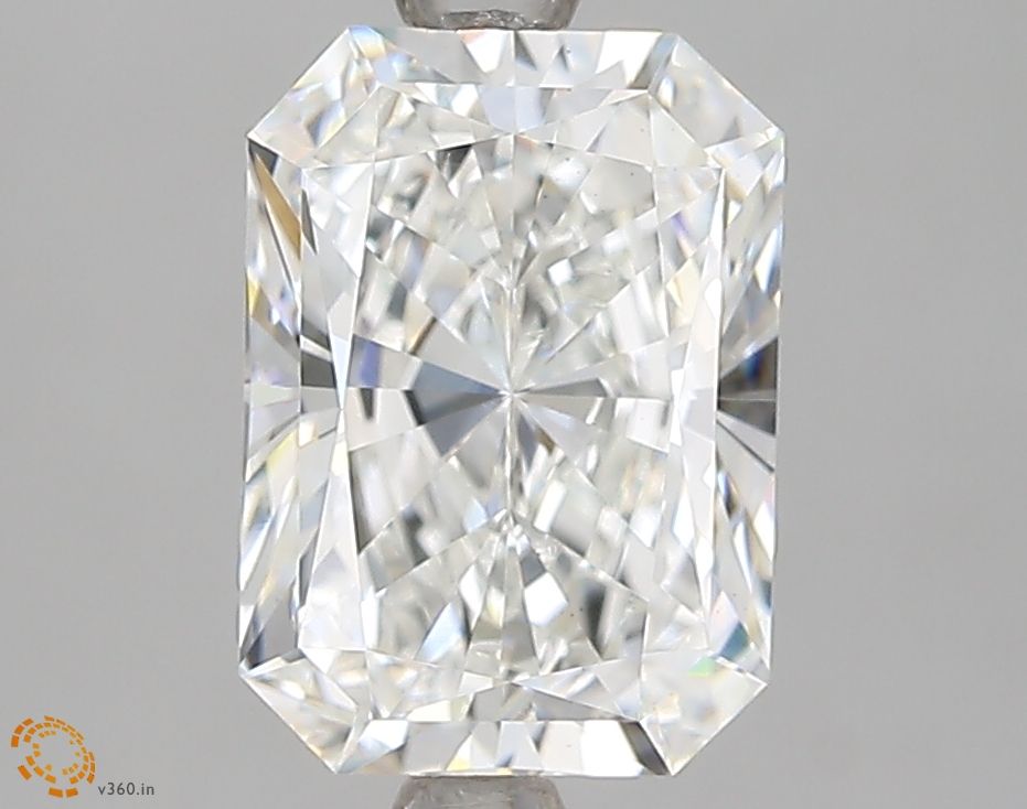 2.26 Carat Radiant Lab Diamond with  Cut Diamond in 14KT  view 1
