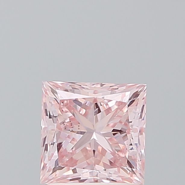 1.51 Carat Princess Lab Diamond with  Cut Diamond in 14KT  view 1
