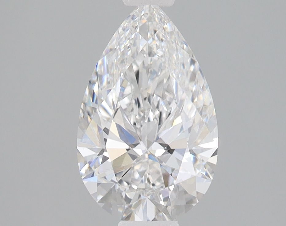 1.41 Carat Pear Lab Diamond with  Cut Diamond in 14KT  view 1

