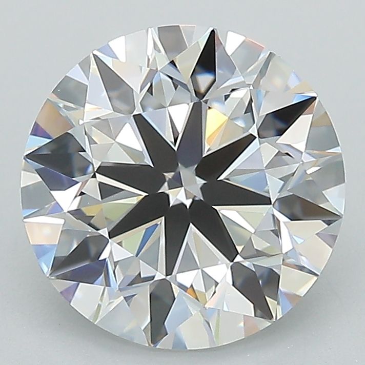 2.77 Carat Round Lab Diamond with  Cut Diamond in 14KT  view 1
