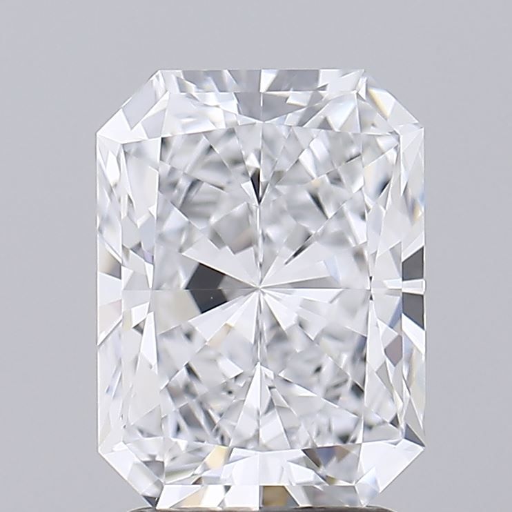 2.2 Carat Radiant Lab Diamond with  Cut Diamond in 14KT  view 1

