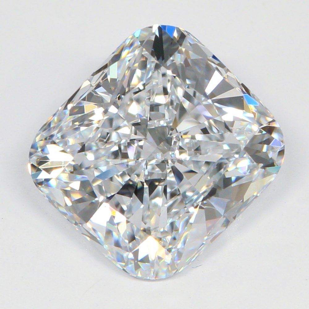 3.07 Carat Radiant Lab Diamond with  Cut Diamond in 14KT  view 1
