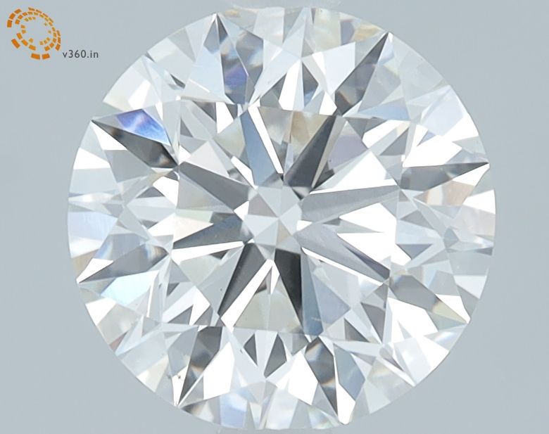 1.9 Carat Round Lab Diamond with  Cut Diamond in 14KT  view 1
