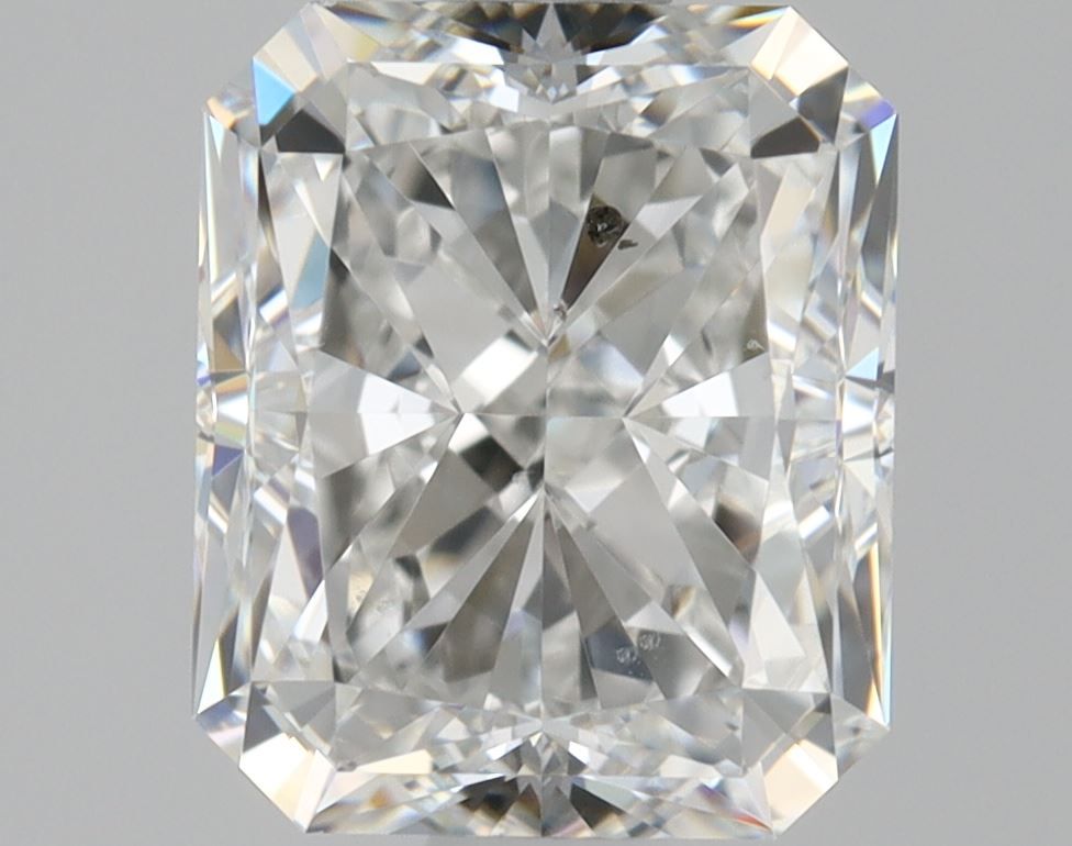 1.5 Carat Radiant Natural Diamond with  Cut Diamond in 14KT  view 1
