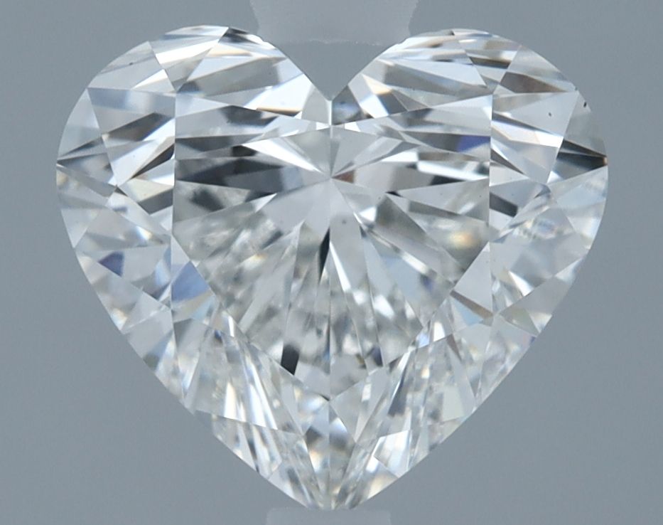 1.61 Carat Heart Lab Diamond with  Cut Diamond in 14KT  view 1
