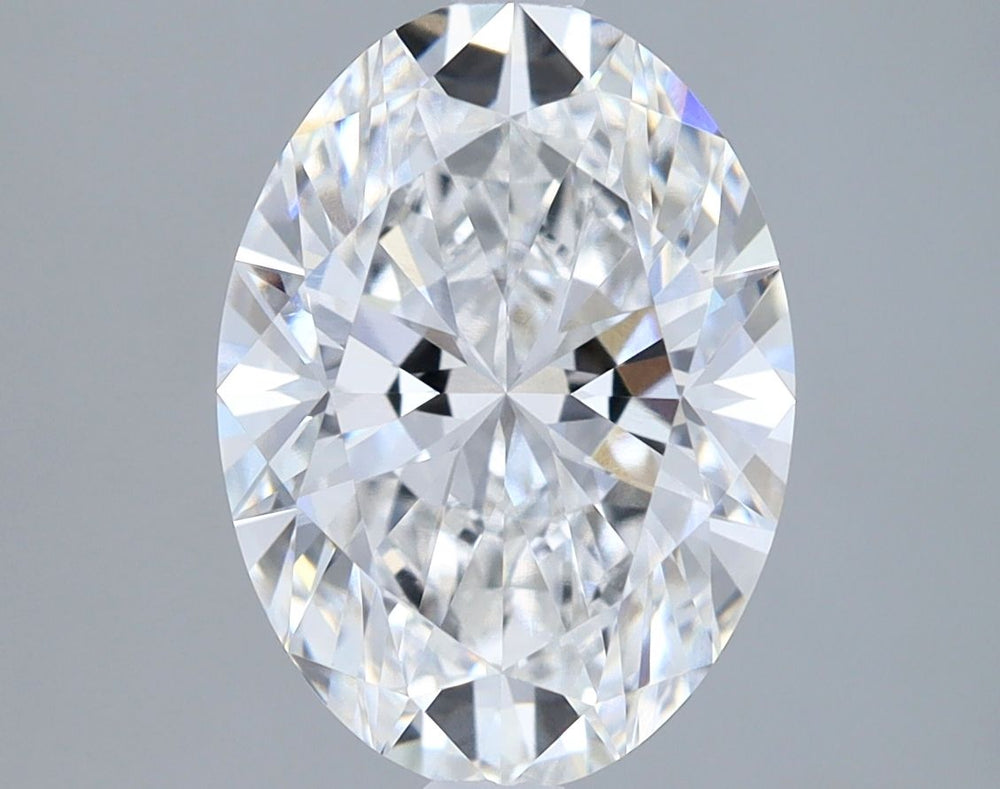 2.46 Carat Oval Lab Diamond with  Cut Diamond in 14KT  view 1
