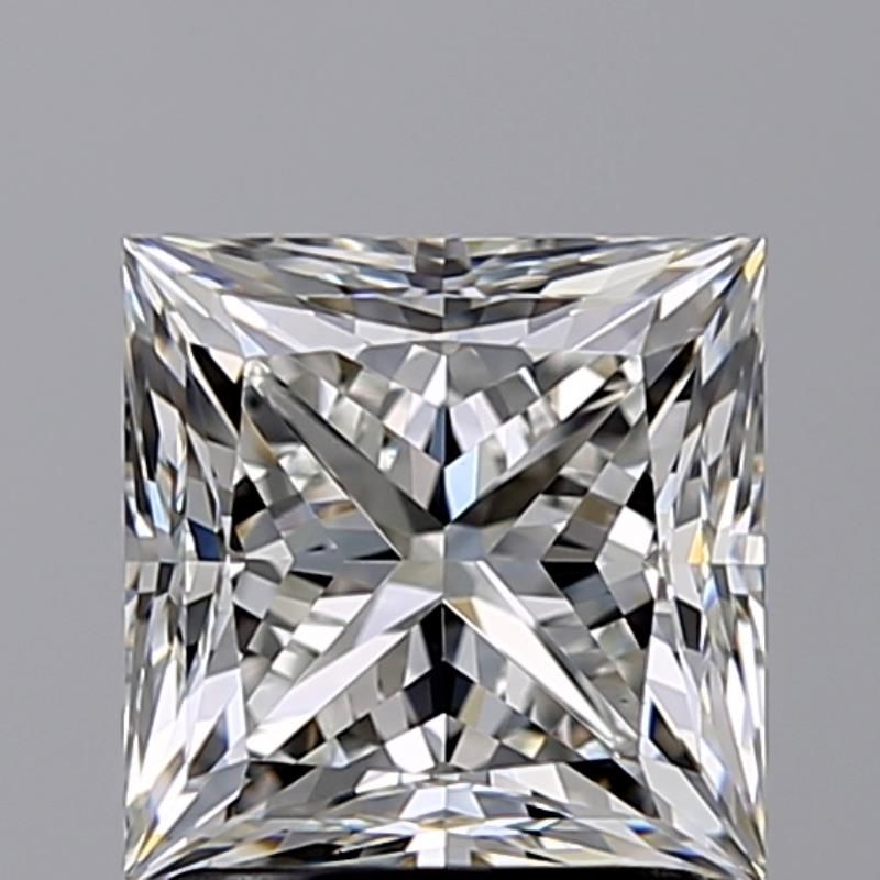 2.01 Carat Princess Natural Diamond with  Cut Diamond in 14KT  view 1
