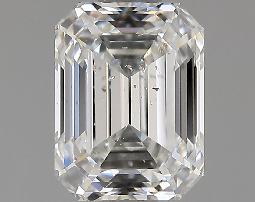 1.01 Carat Emerald Natural Diamond with  Cut Diamond in 14KT  view 1
