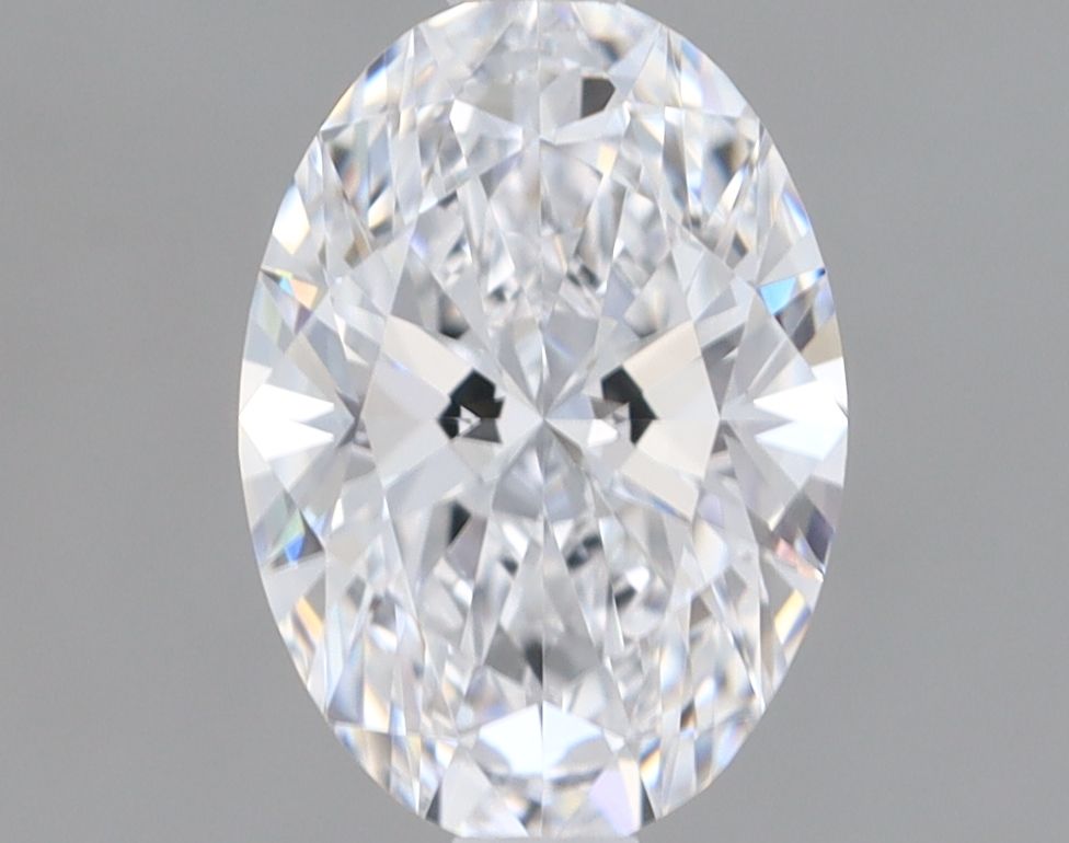1.03 Carat Oval Lab Diamond with  Cut Diamond in 14KT  view 1
