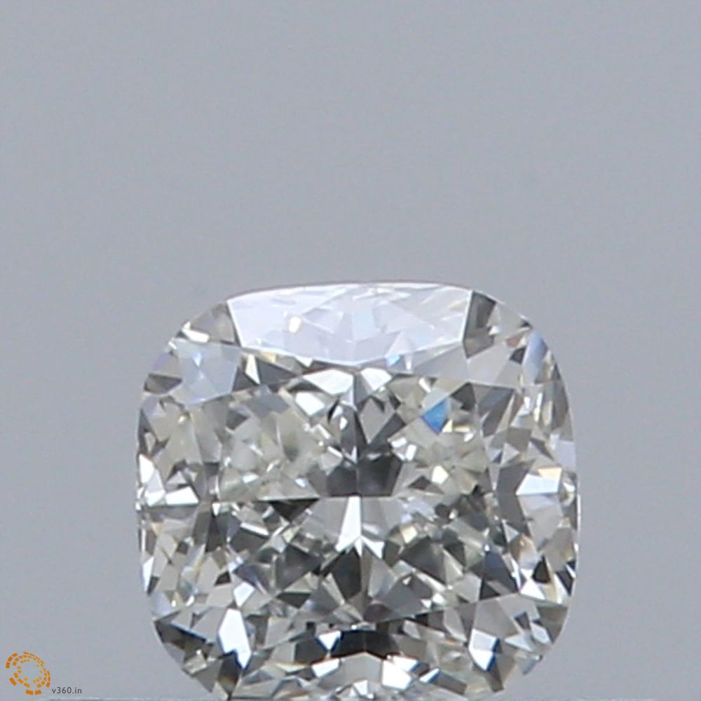 0.4 Carat Cushion Natural Diamond with  Cut Diamond in 14KT  view 1
