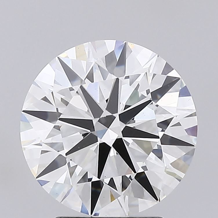 3.1 Carat Round Lab Diamond with  Cut Diamond in 14KT  view 1
