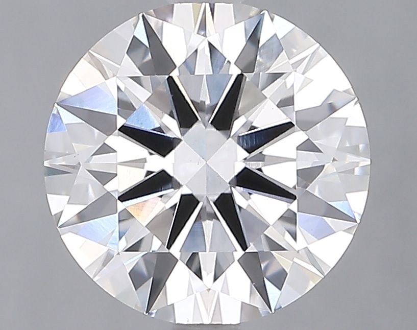 2.82 Carat Round Lab Diamond with  Cut Diamond in 14KT  view 1
