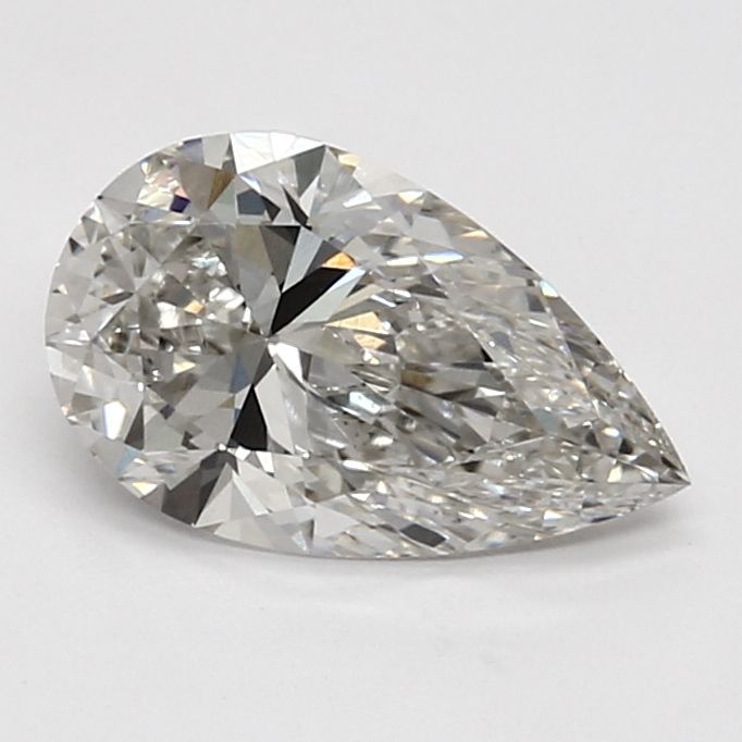 1.6 Carat Pear Lab Diamond with  Cut Diamond in 14KT  view 1
