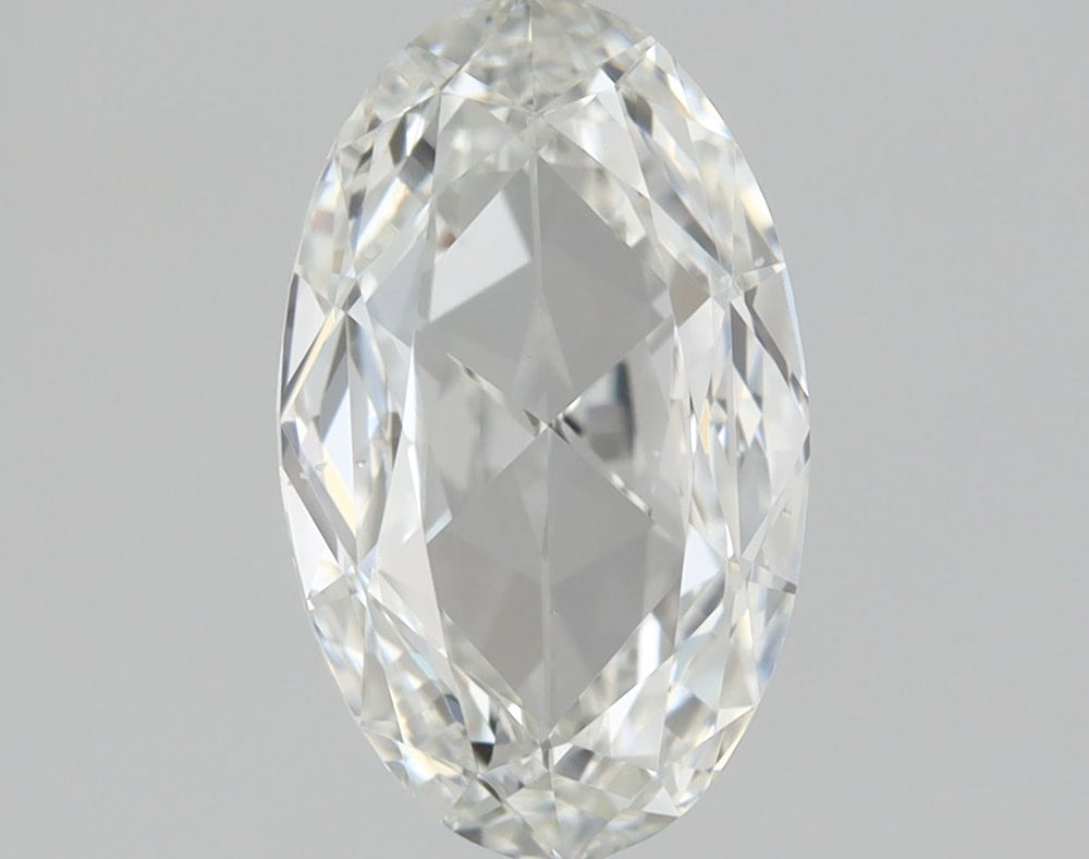 0.91 Carat Oval Natural Diamond with  Cut Diamond in 14KT  view 1
