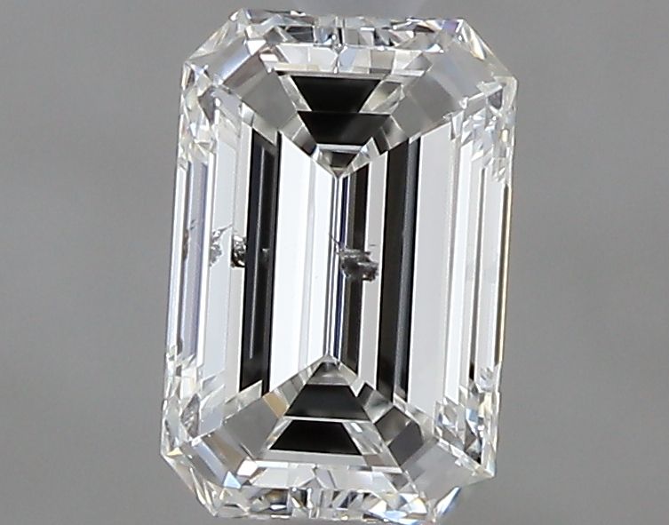 0.5 Carat Emerald Natural Diamond with  Cut Diamond in 14KT  view 1
