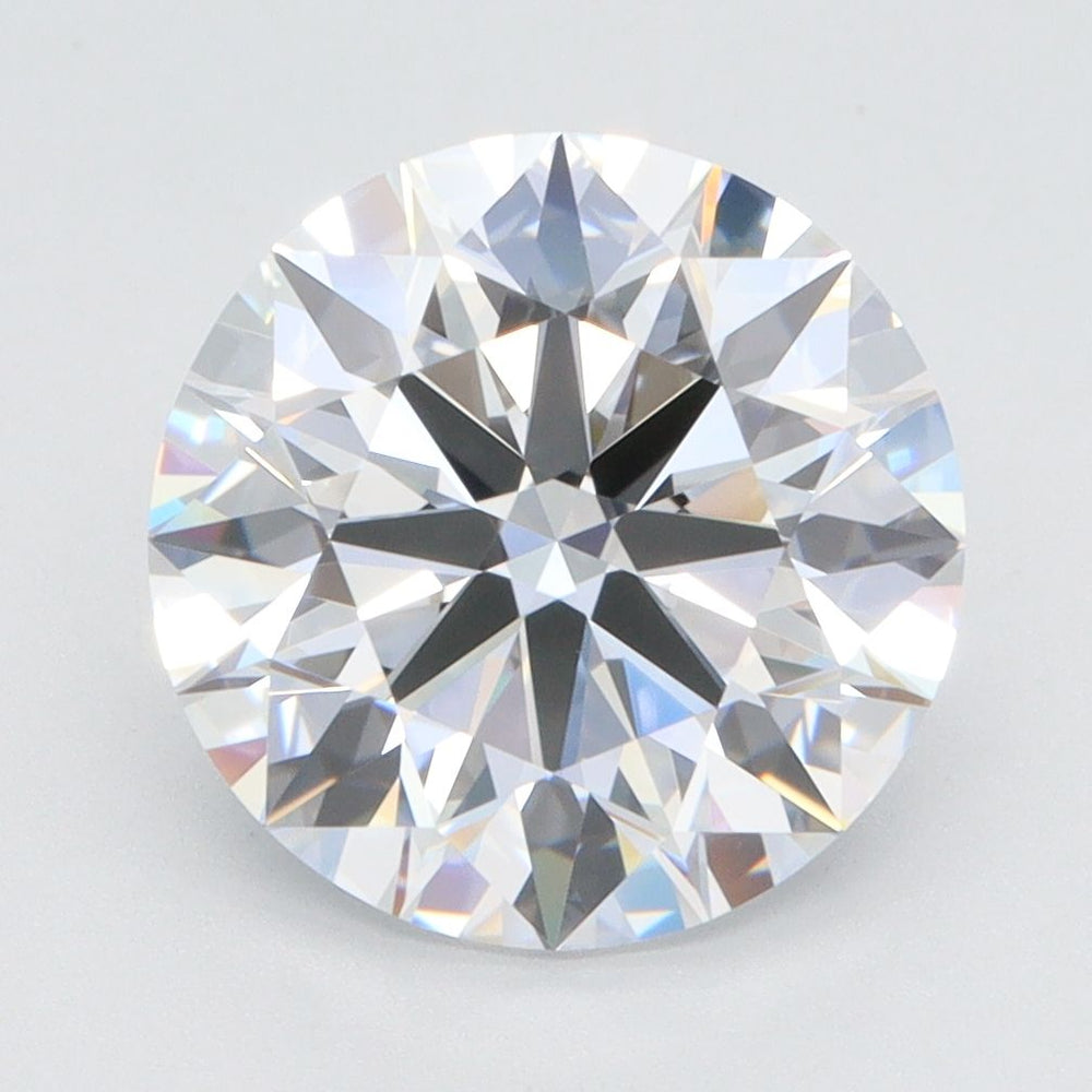4.01 Carat Round Lab Diamond with  Cut Diamond in 14KT  view 1

