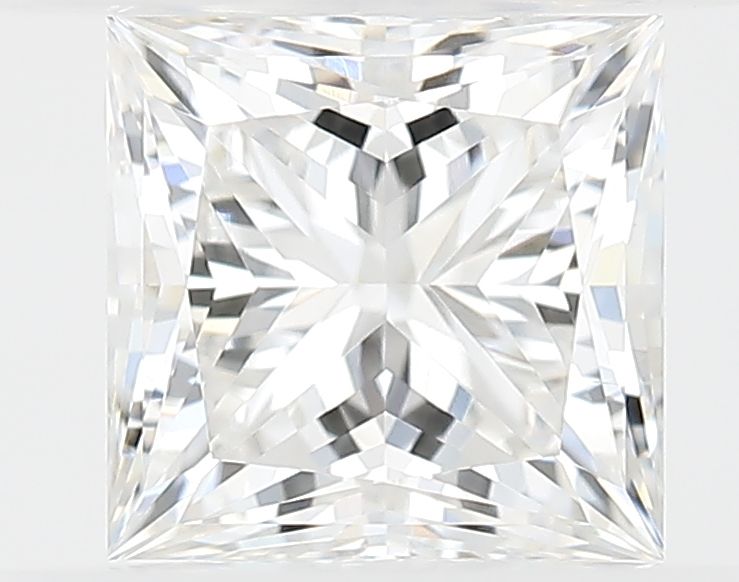 1.0 Carat Princess Lab Diamond with  Cut Diamond in 14KT  view 1
