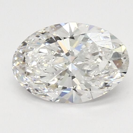 1.12 Carat Oval Lab Diamond with  Cut Diamond in 14KT  view 1
