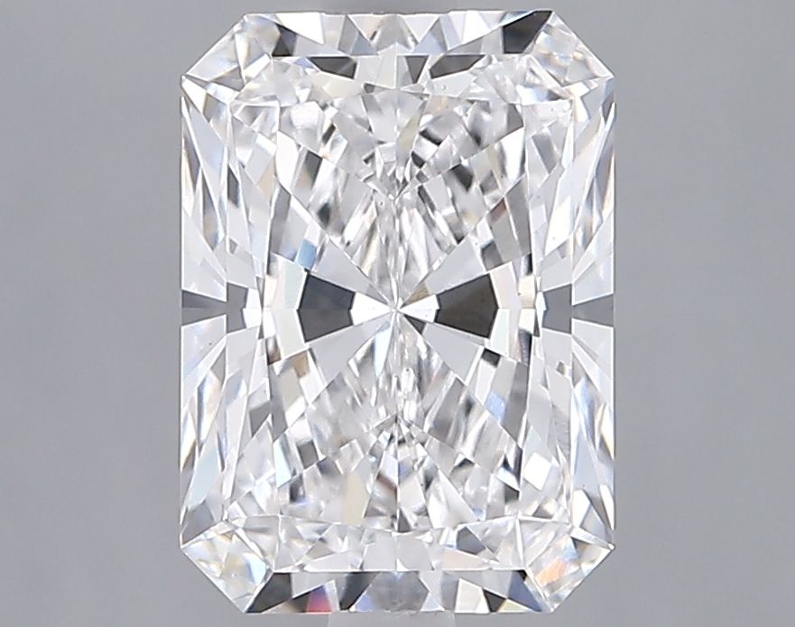2.69 Carat Radiant Lab Diamond with  Cut Diamond in 14KT  view 1
