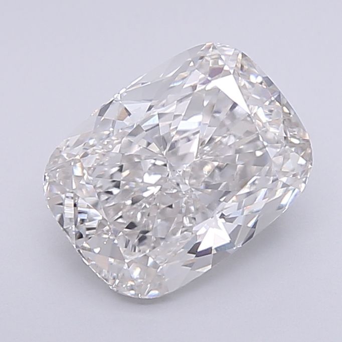 2.26 Carat Cushion Lab Diamond with  Cut Diamond in 14KT  view 1
