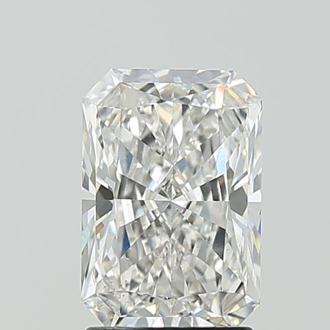 2.19 Carat Radiant Lab Diamond with  Cut Diamond in 14KT  view 1
