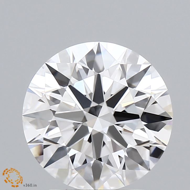 2.57 Carat Round Lab Diamond with  Cut Diamond in 14KT  view 1
