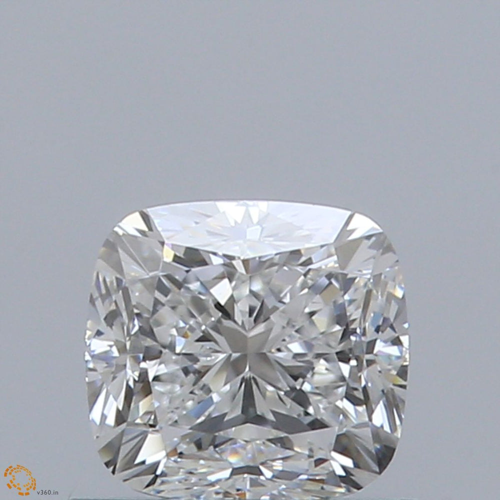 0.9 Carat CUSHION Natural Diamond with  Cut Diamond in 14KT  view 1
