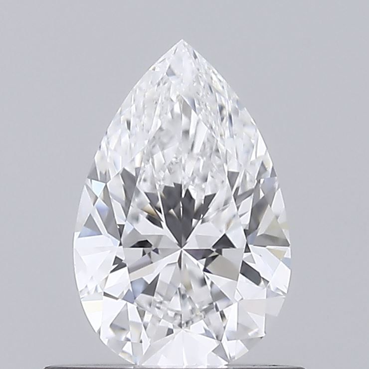 0.63 Carat Pear Lab Diamond with  Cut Diamond in 14KT  view 1
