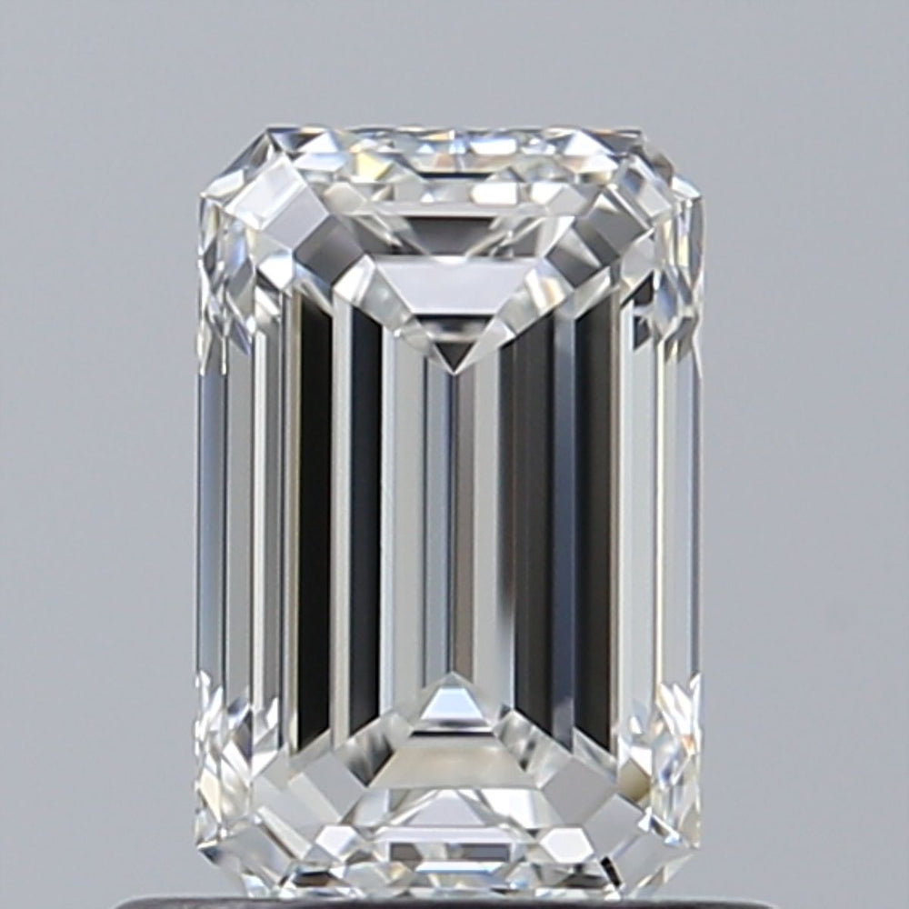 0.75 Carat Emerald Natural Diamond with  Cut Diamond in 14KT  view 1
