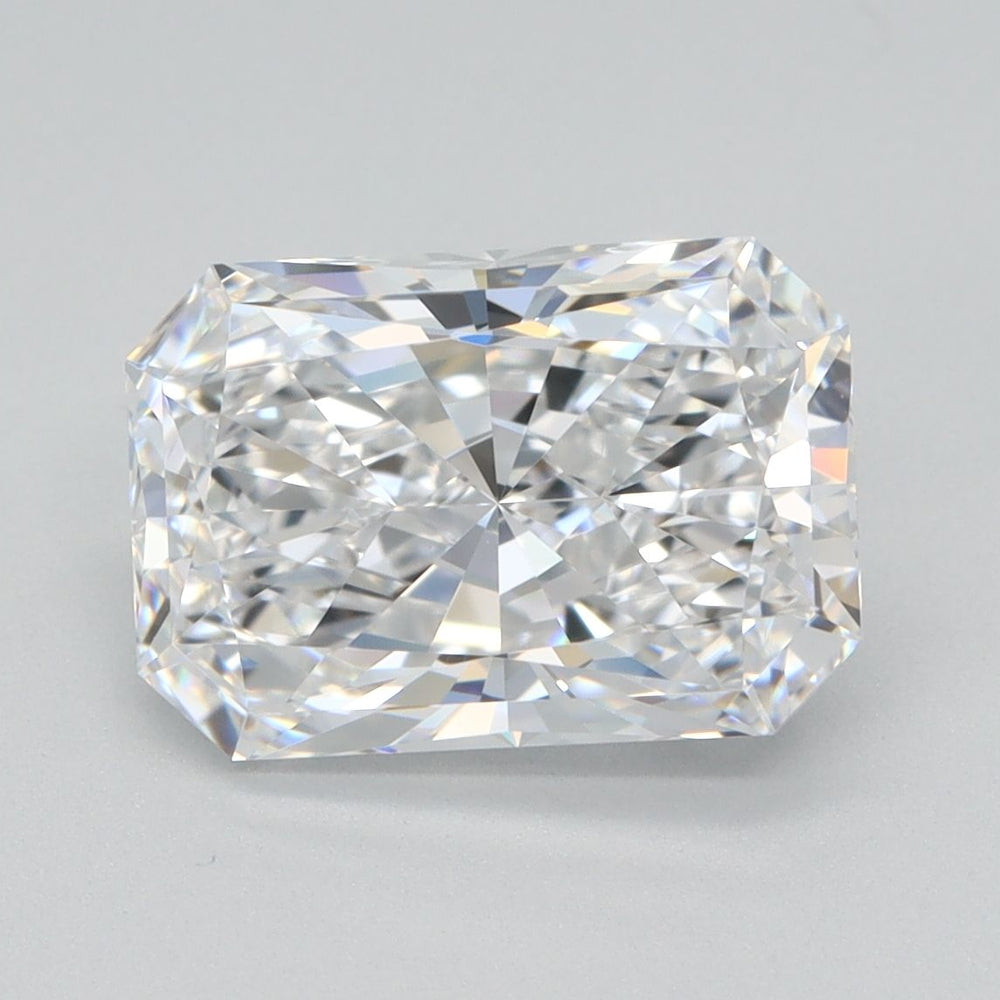 2.04 Carat Radiant Lab Diamond with  Cut Diamond in 14KT  view 1
