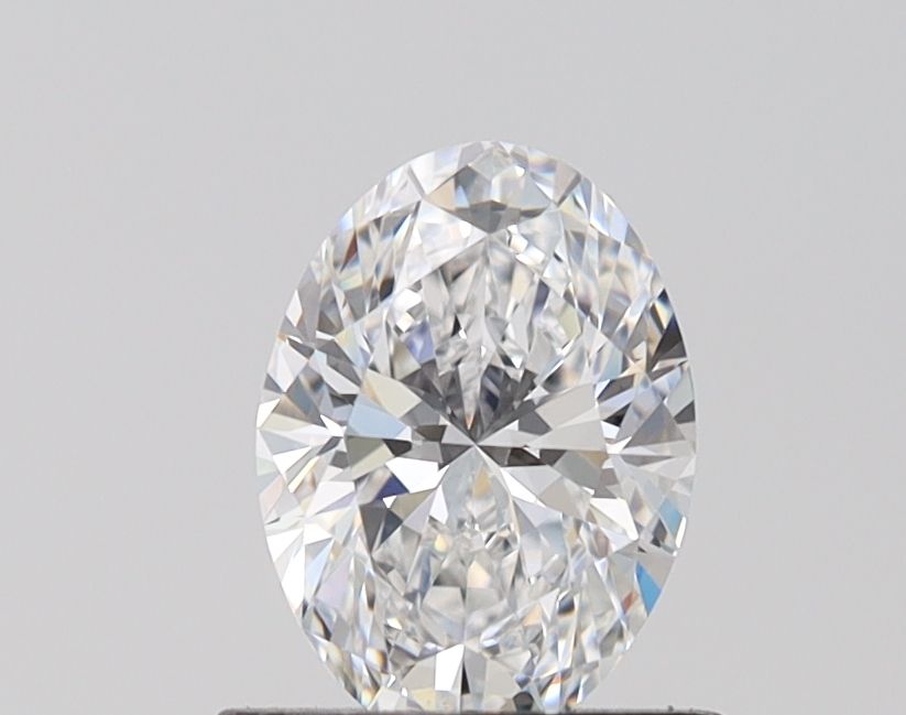 1.0 Carat Oval Lab Diamond with  Cut Diamond in 14KT  view 1
