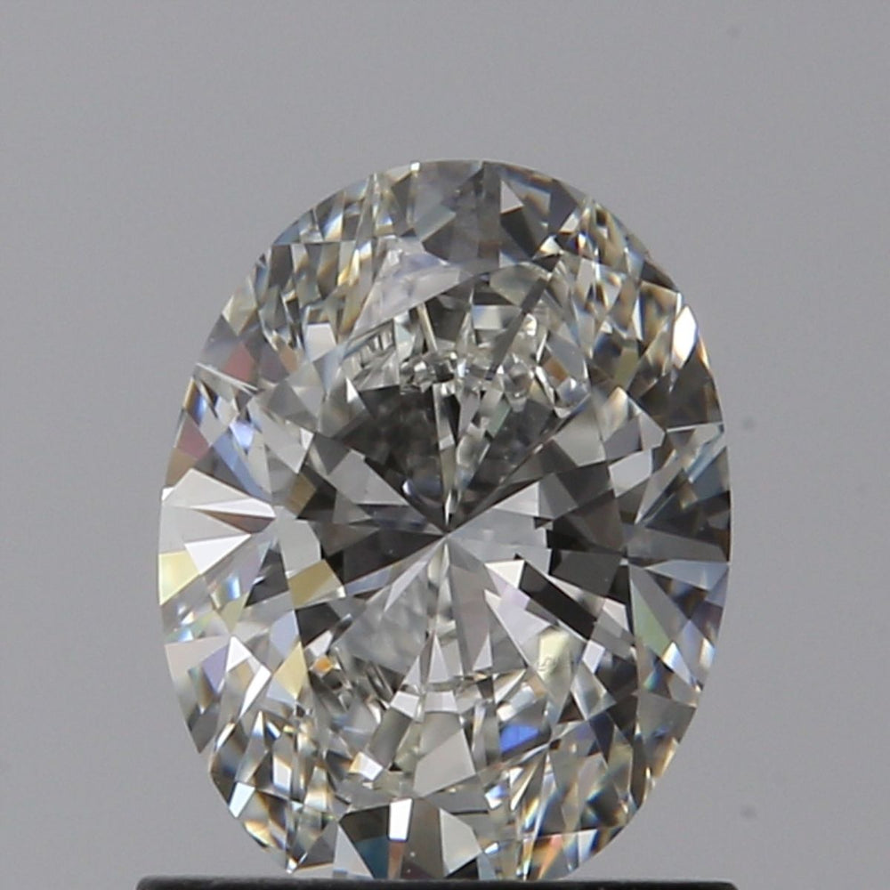 0.92 Carat Oval Natural Diamond with  Cut Diamond in 14KT  view 1
