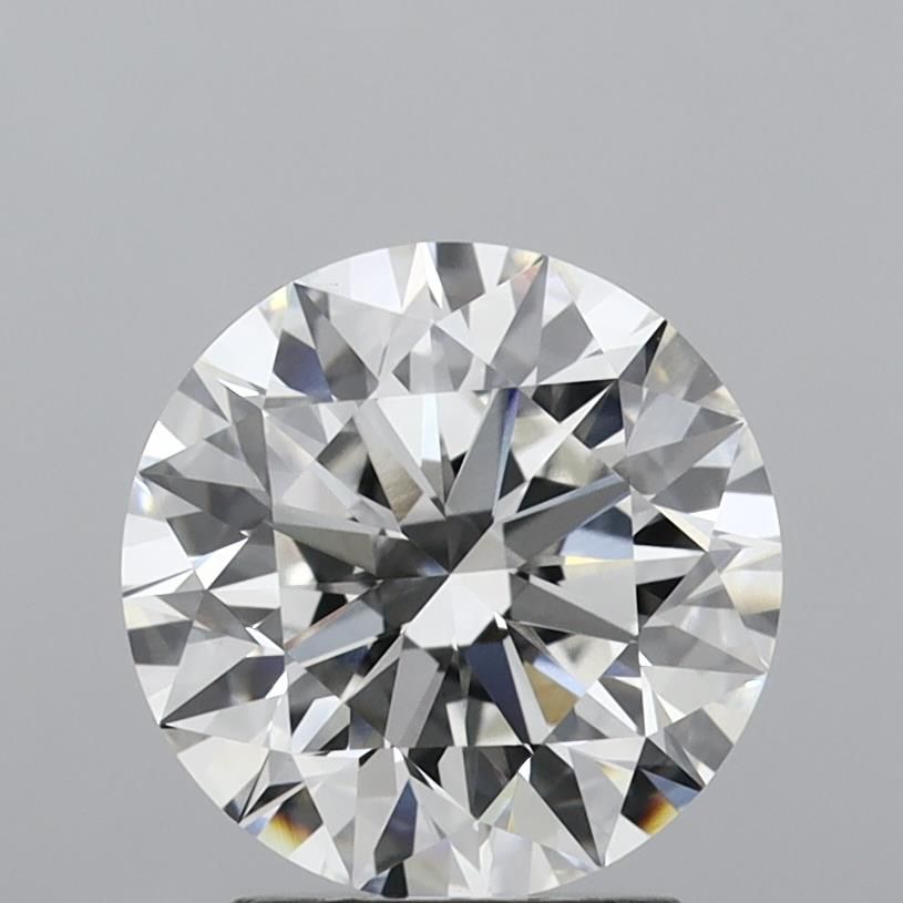 3.21 Carat Round Lab Diamond with  Cut Diamond in 14KT  view 1
