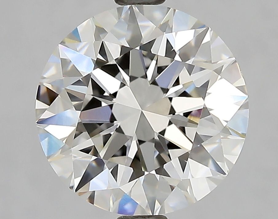 2.47 Carat Round Natural Diamond with  Cut Diamond in 14KT  view 1
