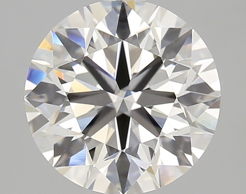 2.14 Carat Round Lab Diamond with  Cut Diamond in 14KT  view 1
