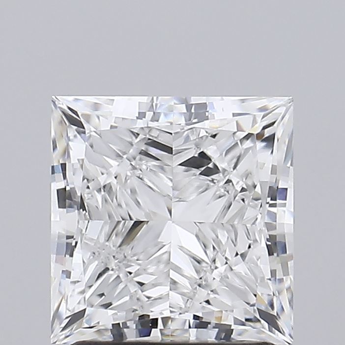 2.0 Carat Princess Lab Diamond with  Cut Diamond in 14KT  view 1
