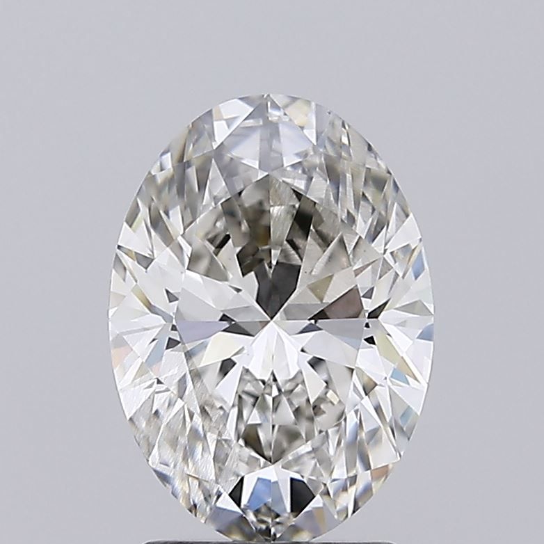 2.08 Carat Oval Lab Diamond with  Cut Diamond in 14KT  view 1
