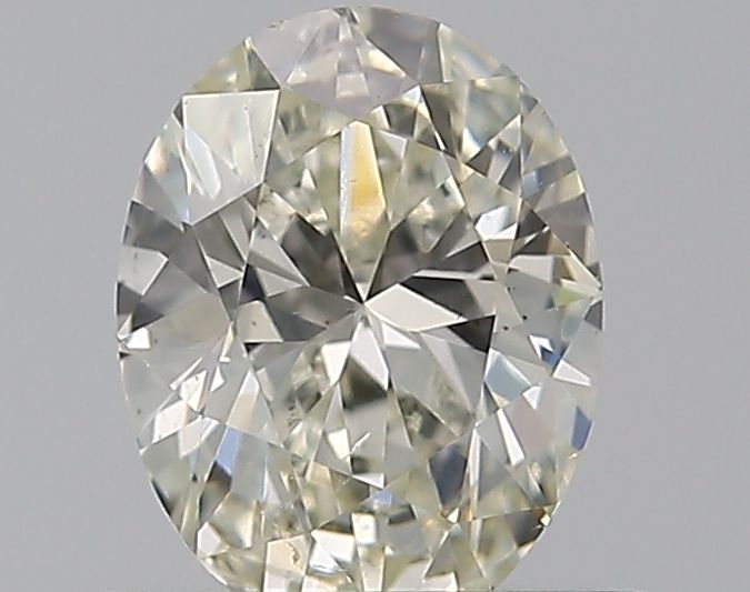 0.5 Carat Oval Natural Diamond with  Cut Diamond in 14KT  view 1
