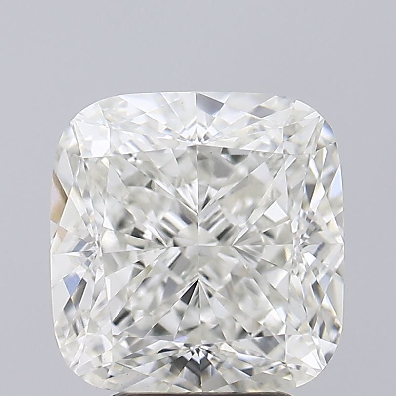 4.74 Carat Cushion Lab Diamond with  Cut Diamond in 14KT  view 1
