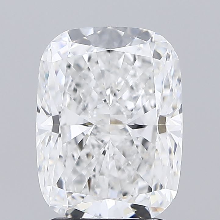3.02 Carat Cushion Lab Diamond with  Cut Diamond in 14KT  view 1
