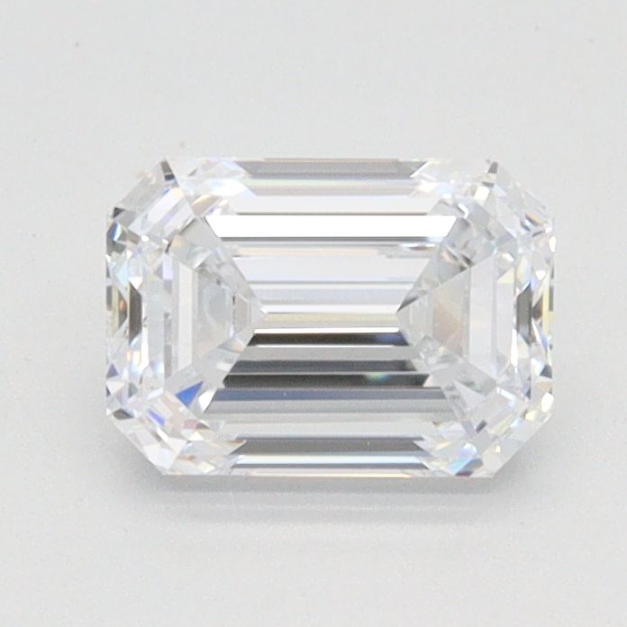 0.98 Carat Emerald Lab Diamond with  Cut Diamond in 14KT  view 1
