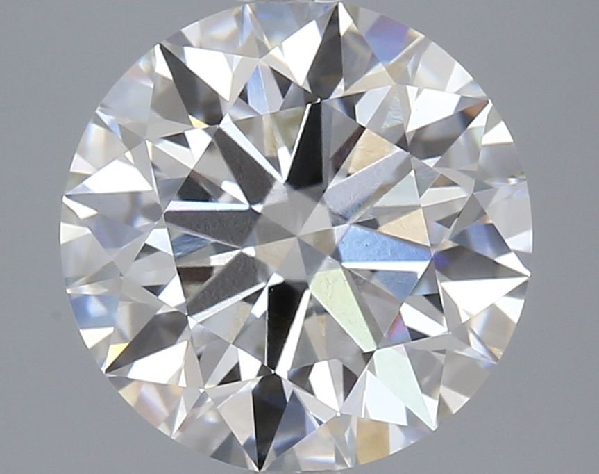 3.52 Carat Round Lab Diamond with  Cut Diamond in 14KT  view 1
